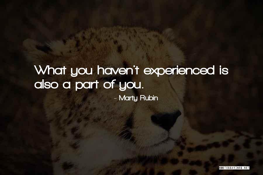 Inexperience Quotes By Marty Rubin