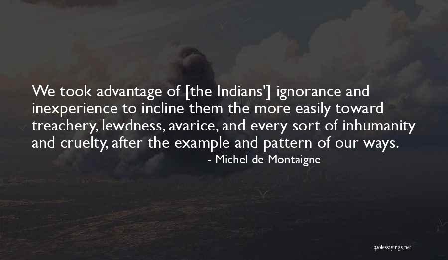 Inexperience Quotes By Michel De Montaigne