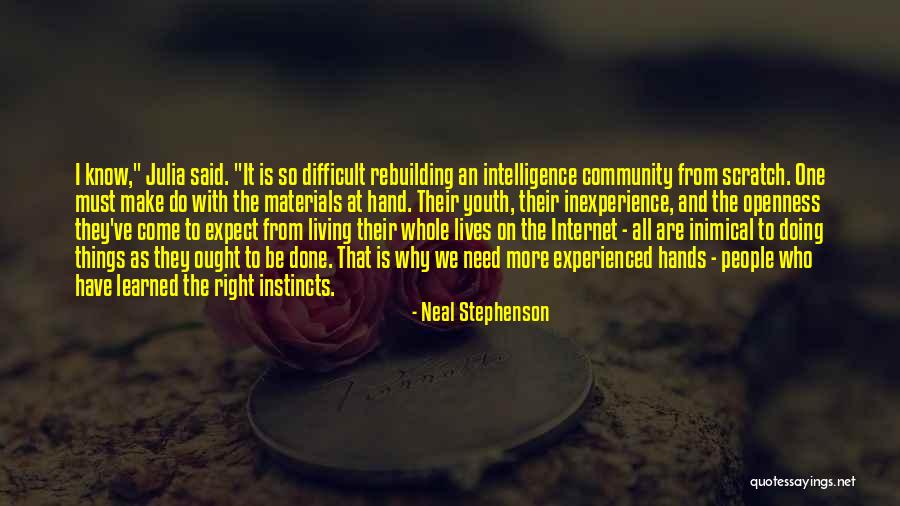 Inexperience Quotes By Neal Stephenson