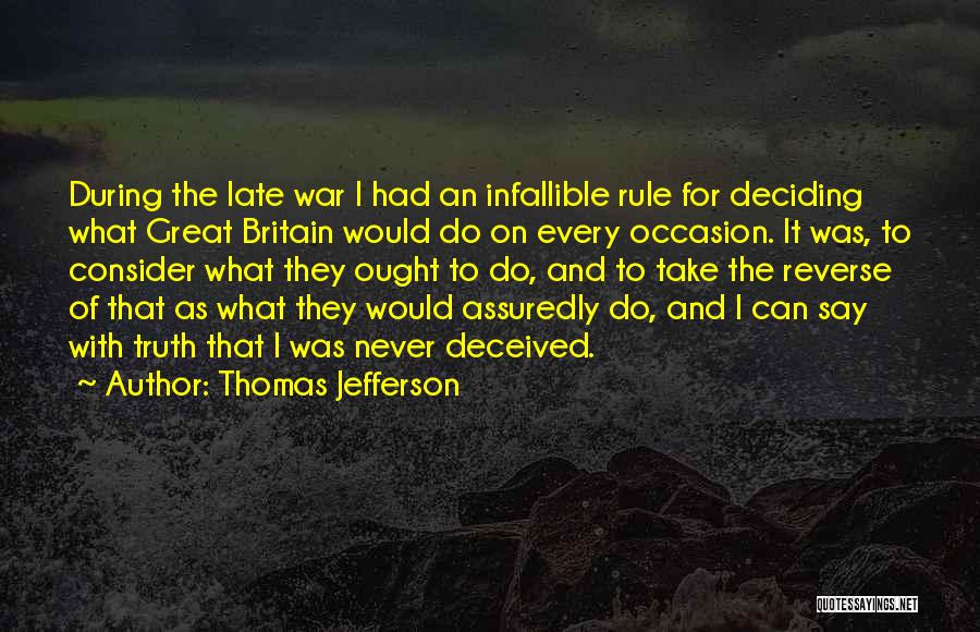 Infallible Quotes By Thomas Jefferson