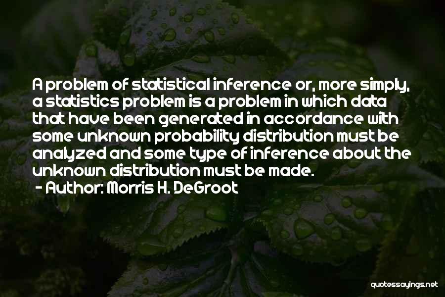 Inference Quotes By Morris H. DeGroot