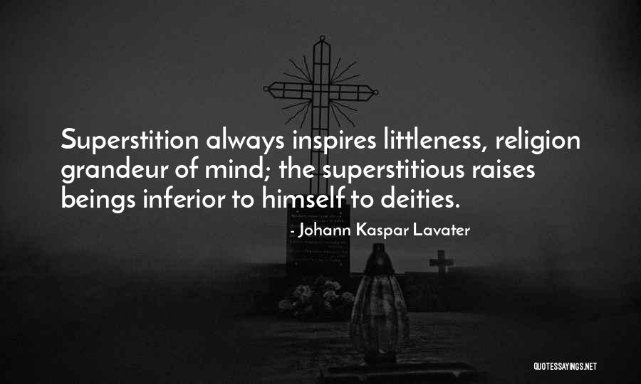 Inferior Quotes By Johann Kaspar Lavater Inferior Quotes By Johann Kaspar Lavater