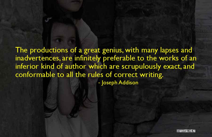 Inferior Quotes By Joseph Addison Inferior Quotes By Joseph Addison