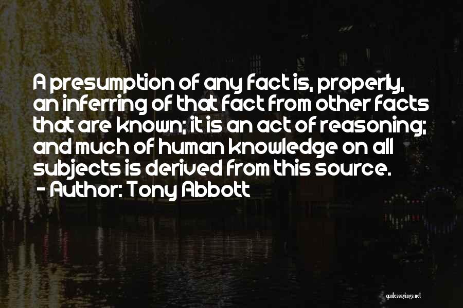 Inferring Quotes By Tony Abbott