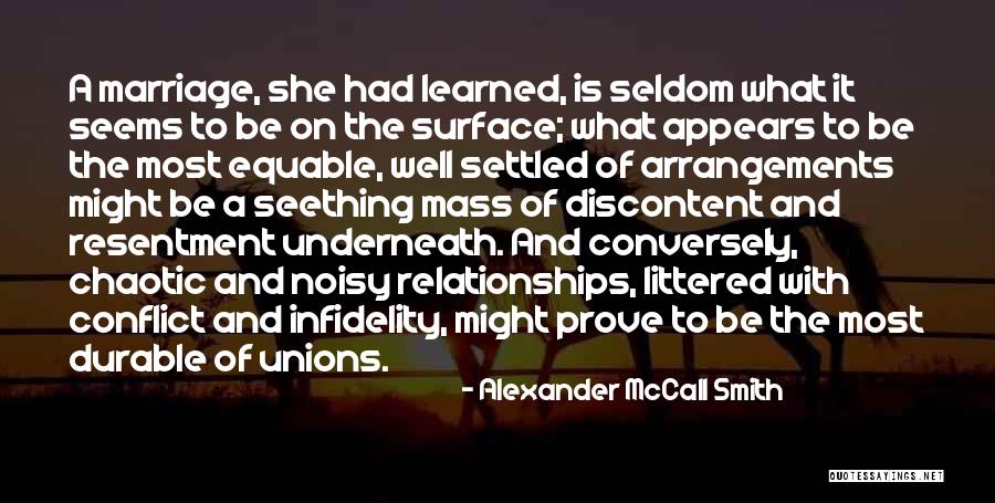 Infidelity In Marriage Quotes By Alexander McCall Smith