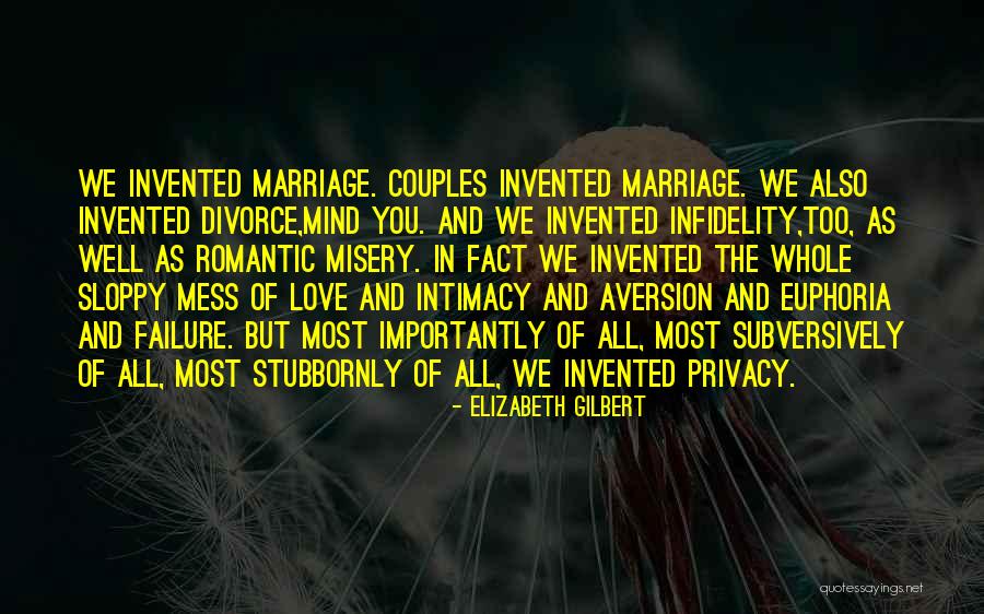 Infidelity In Marriage Quotes By Elizabeth Gilbert