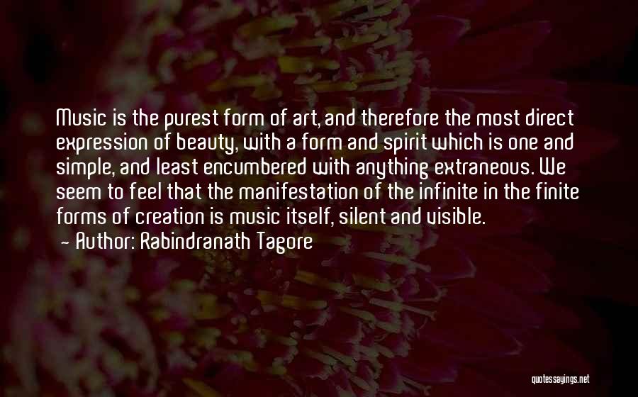 Infinite Beauty Quotes By Rabindranath Tagore