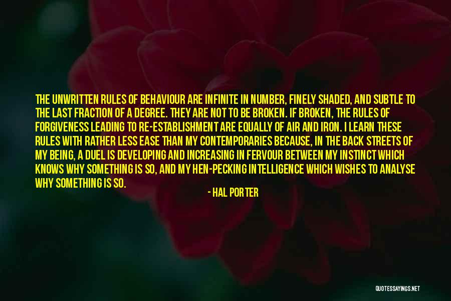 Infinite Intelligence Quotes By Hal Porter