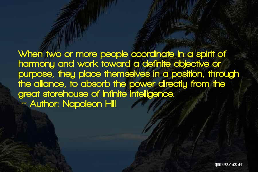 Infinite Intelligence Quotes By Napoleon Hill