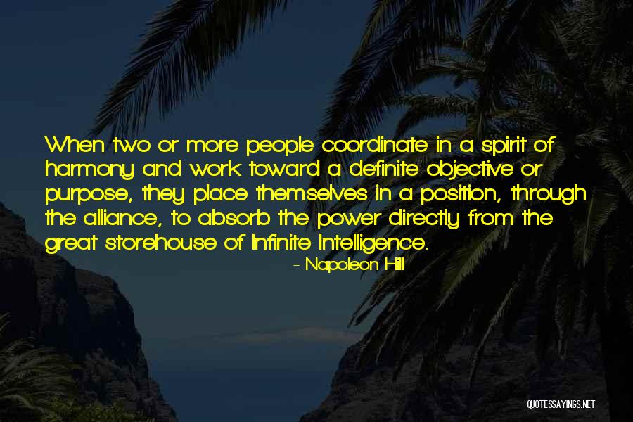 Infinite Intelligence Quotes By Napoleon Hill