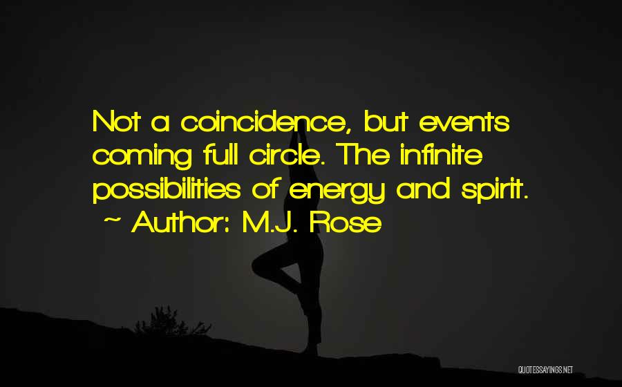 Infinite Possibilities Quotes By M.J. Rose