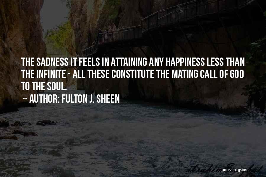 Infinite Sadness Quotes By Fulton J. Sheen