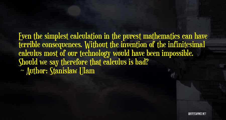 Infinitesimal Quotes By Stanislaw Ulam