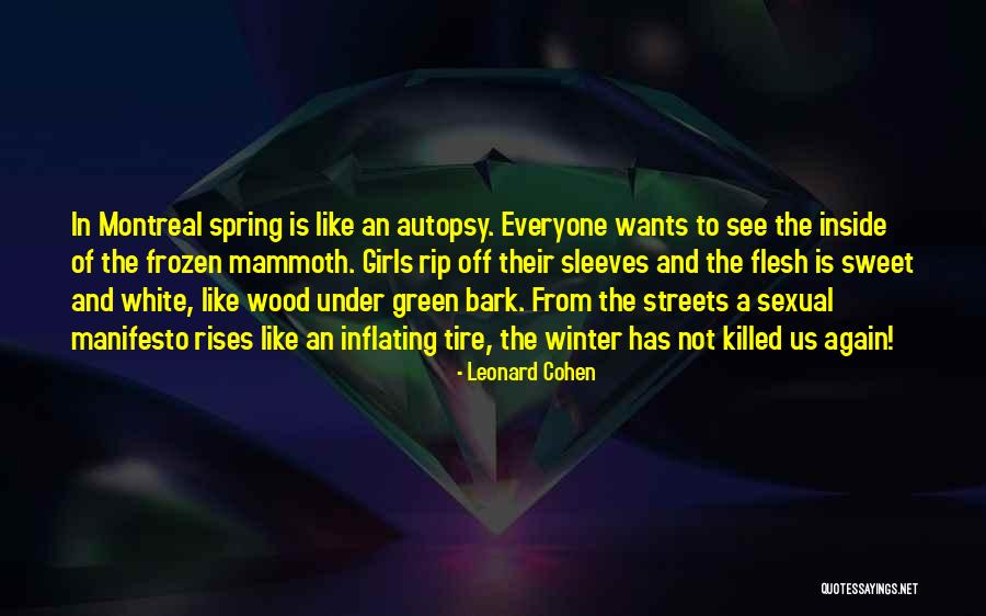 Inflating Girls Quotes By Leonard Cohen Inflating Girls Quotes By Leonard Cohen