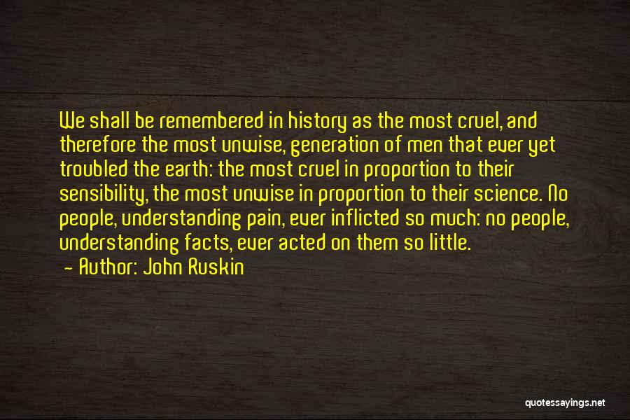 Inflicted Pain Quotes By John Ruskin