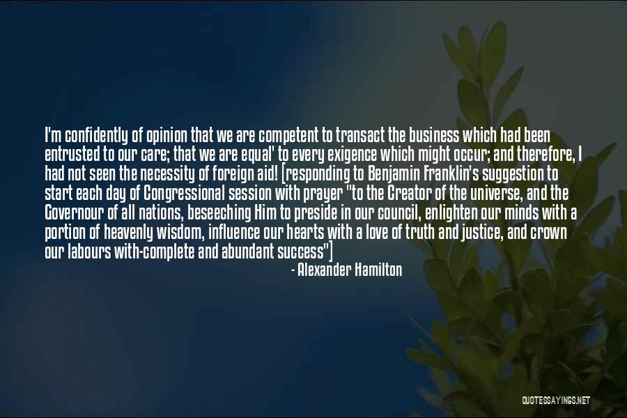 Influence In Business Quotes By Alexander Hamilton Influence In Business Quotes By Alexander Hamilton