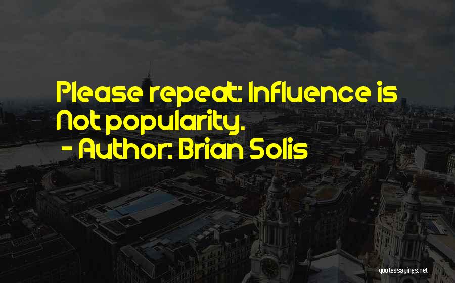 Influence Of Social Media Quotes By Brian Solis