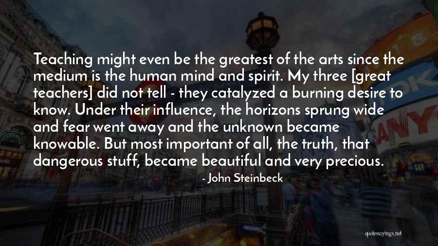 Influence Of Teachers Quotes By John Steinbeck