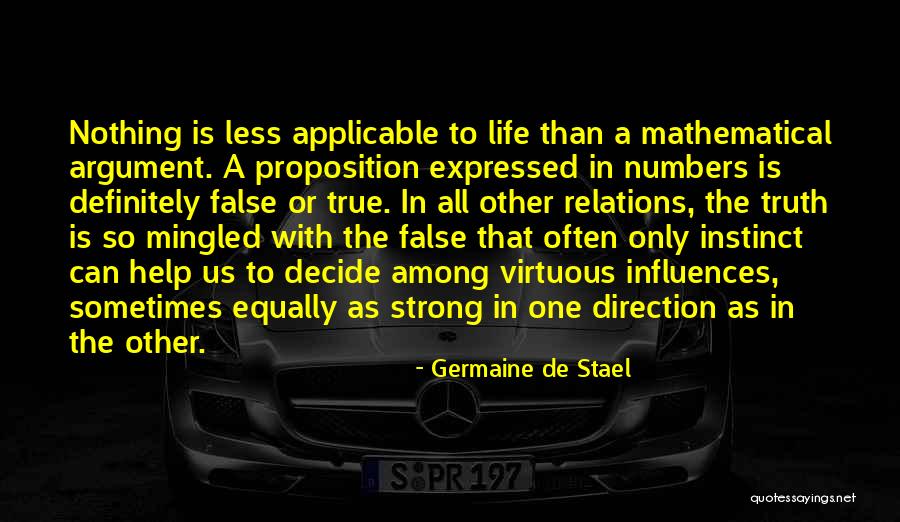 Influences In Life Quotes By Germaine De Stael Influences In Life Quotes By Germaine De Stael