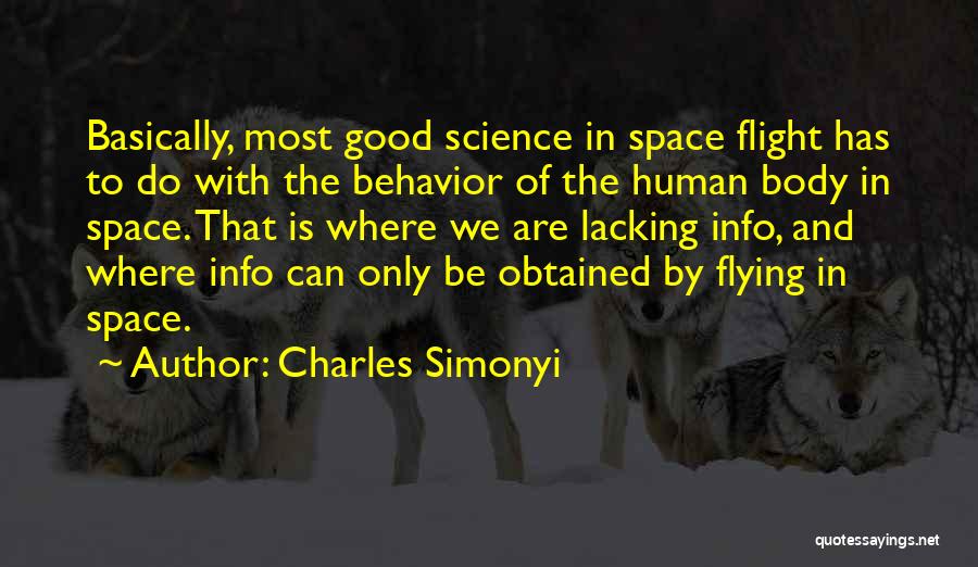 Info Quotes By Charles Simonyi