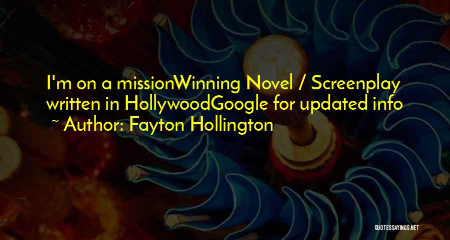 Info Quotes By Fayton Hollington