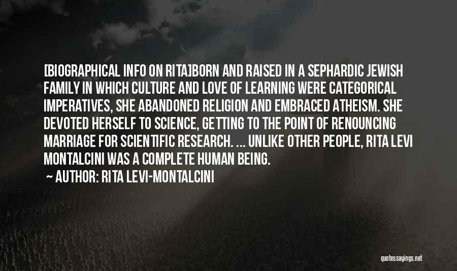 Info Quotes By Rita Levi-Montalcini