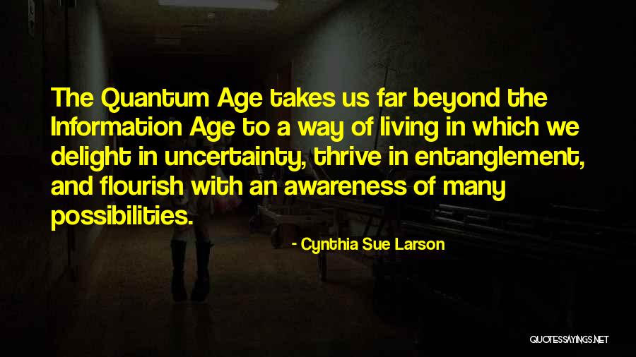 Information Age Quotes By Cynthia Sue Larson