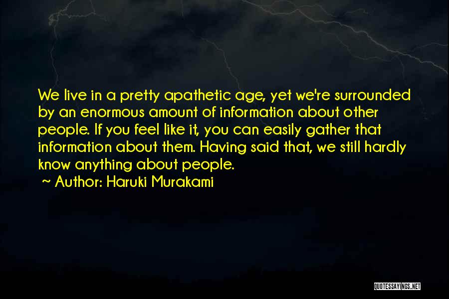 Information Age Quotes By Haruki Murakami
