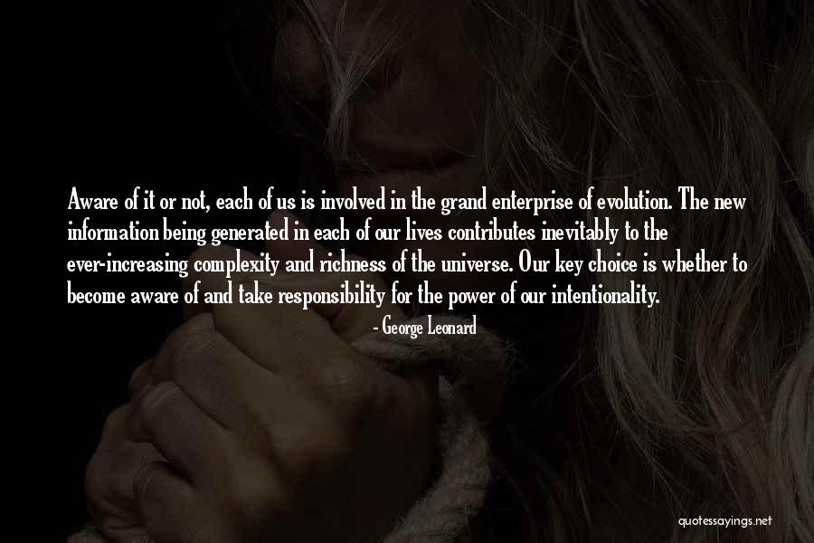 Information And Power Quotes By George Leonard Information And Power Quotes By George Leonard