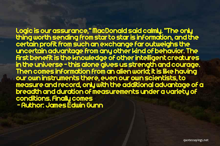 Information Assurance Quotes By James Edwin Gunn