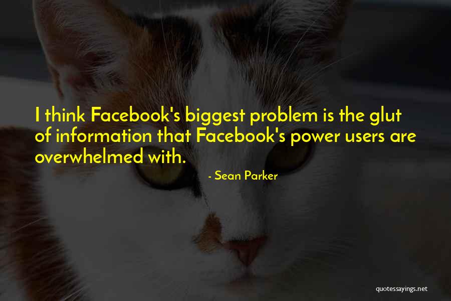 Information Glut Quotes By Sean Parker Information Glut Quotes By Sean Parker