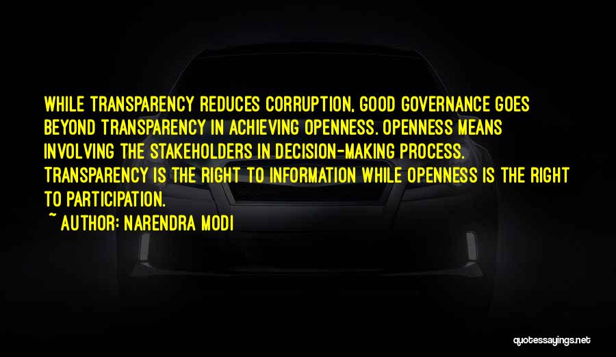 Information Governance Quotes By Narendra Modi