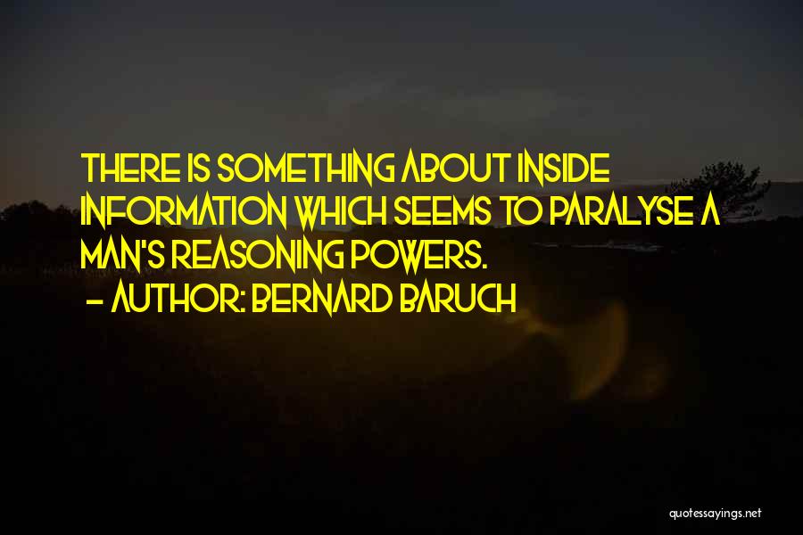 Information Is Power Quotes By Bernard Baruch