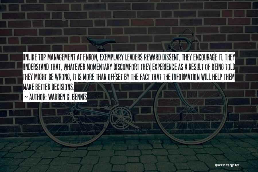 Information Management Quotes By Warren G. Bennis