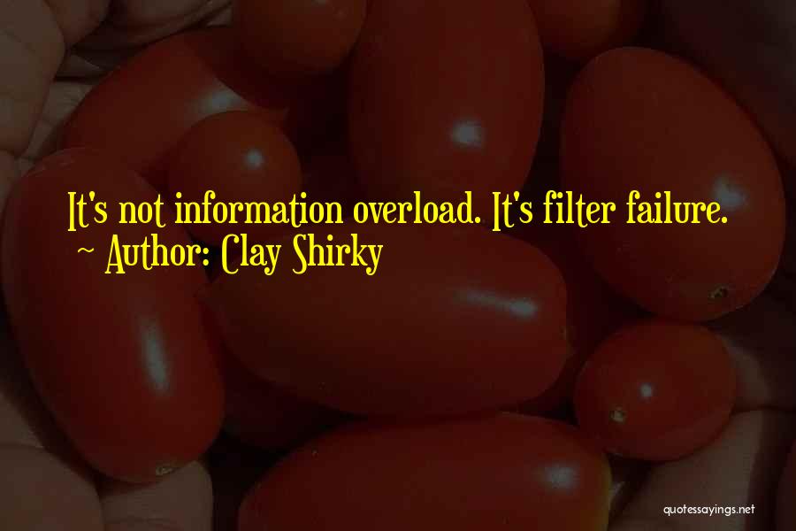 Information Overload Quotes By Clay Shirky