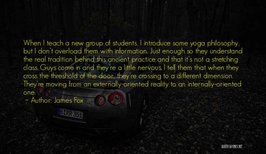 Information Overload Quotes By James Fox