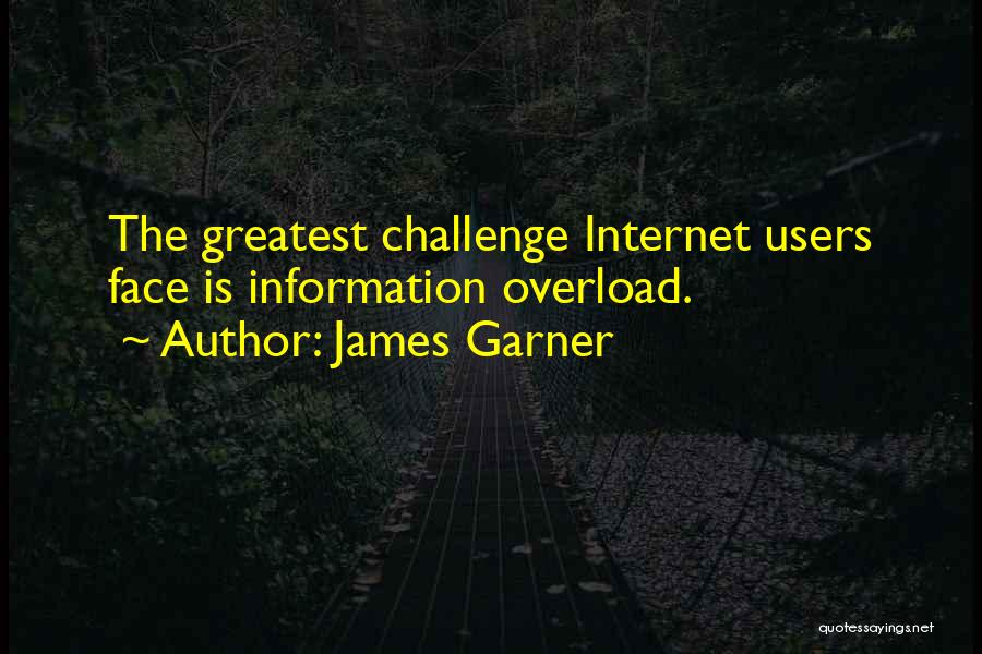 Information Overload Quotes By James Garner