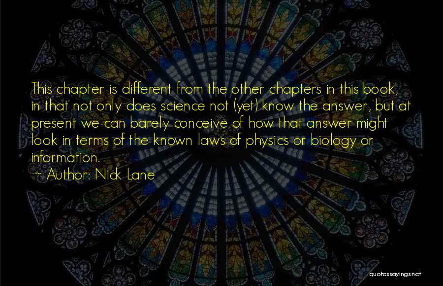 Information Science Quotes By Nick Lane