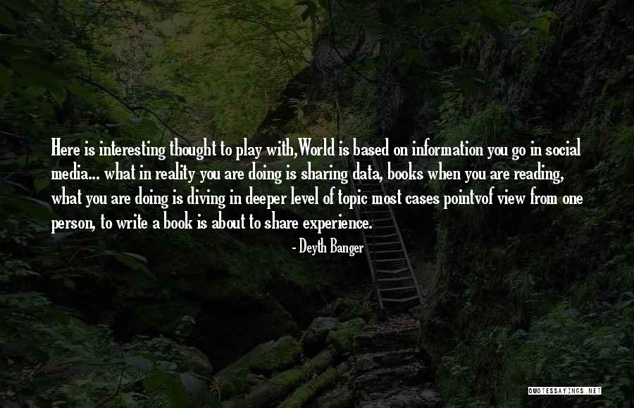 Information Sharing Quotes By Deyth Banger Information Sharing Quotes By Deyth Banger