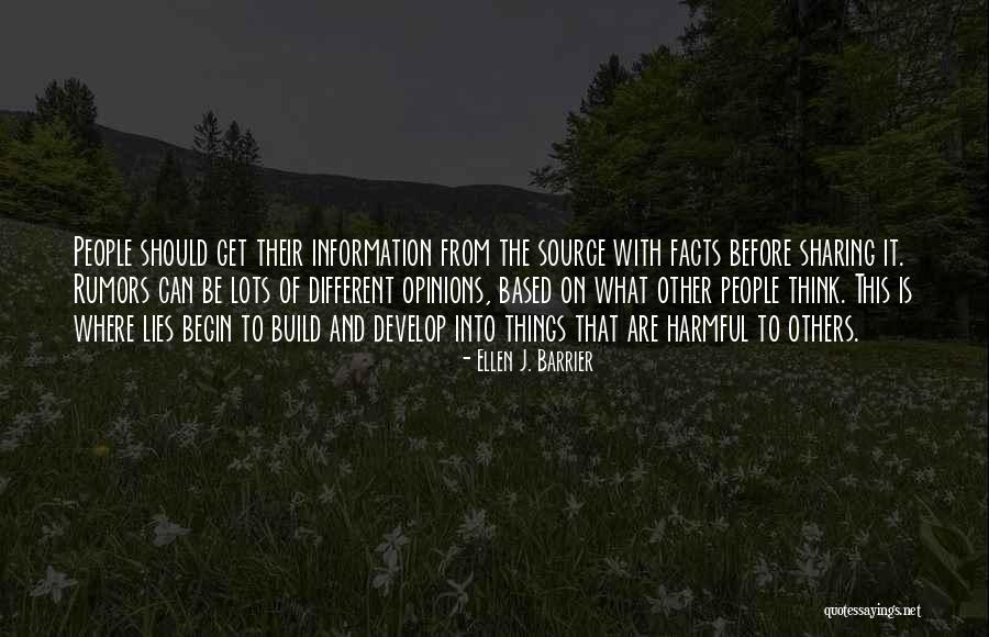 Information Sharing Quotes By Ellen J. Barrier Information Sharing Quotes By Ellen J. Barrier
