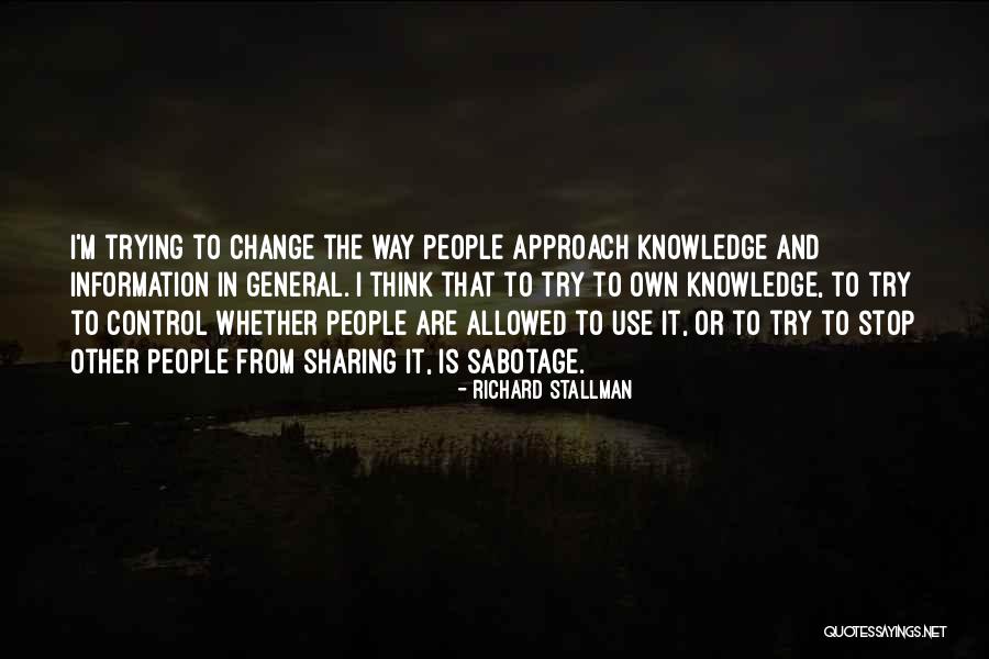 Information Sharing Quotes By Richard Stallman Information Sharing Quotes By Richard Stallman