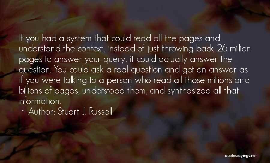 Information System Quotes By Stuart J. Russell