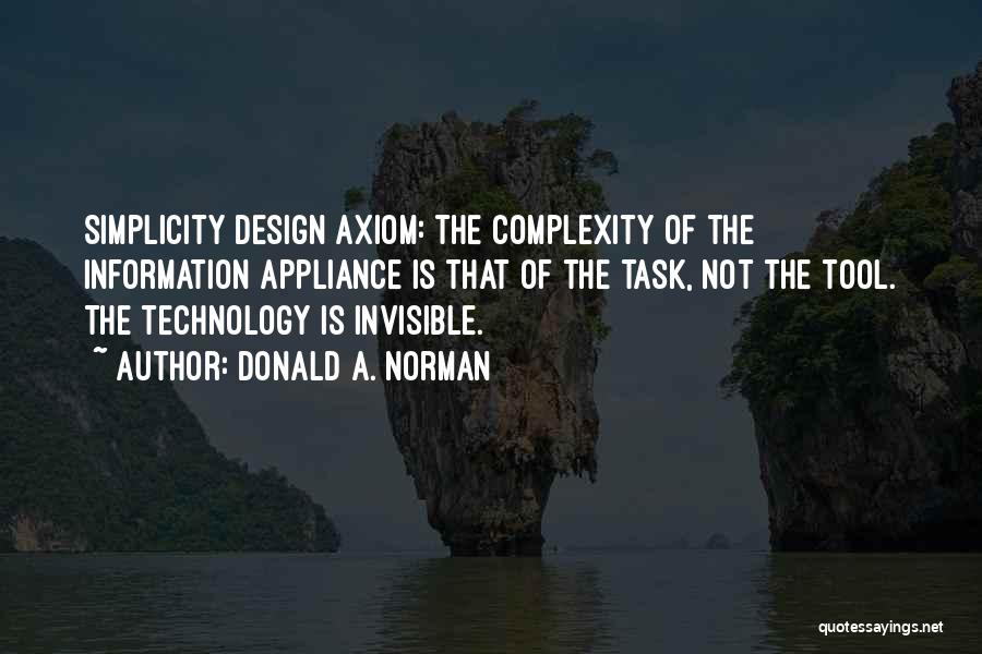 Information Technology Quotes By Donald A. Norman