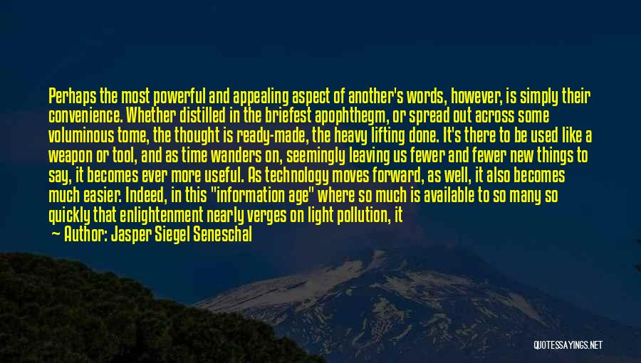 Information Technology Quotes By Jasper Siegel Seneschal