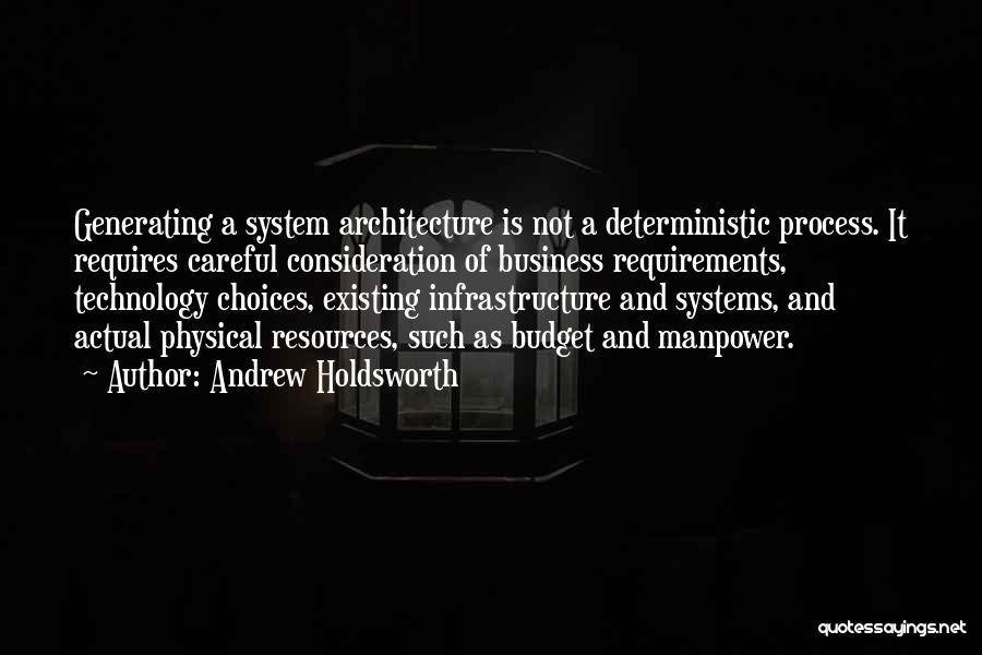 Infrastructure Quotes By Andrew Holdsworth