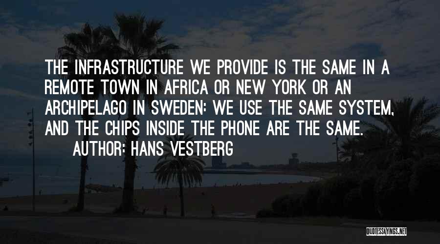 Infrastructure Quotes By Hans Vestberg