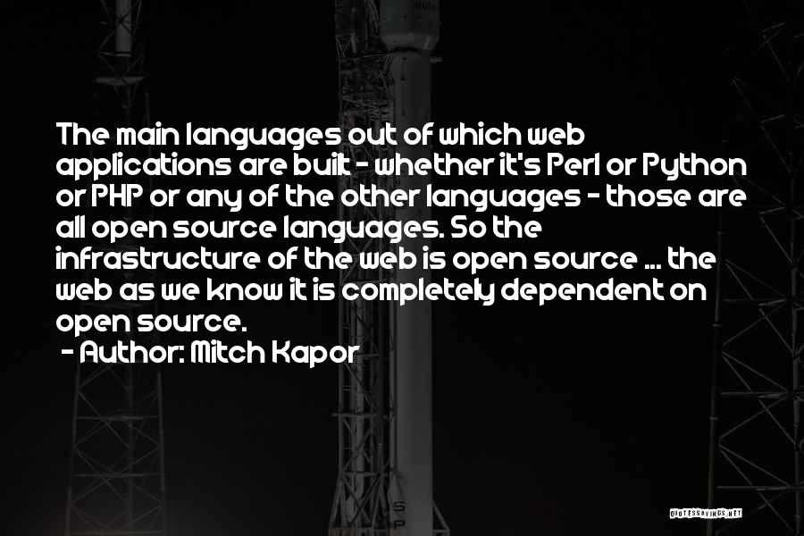 Infrastructure Quotes By Mitch Kapor
