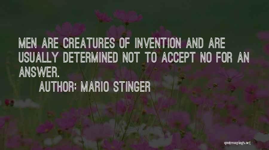 Ingenuity Invention Quotes By Mario Stinger