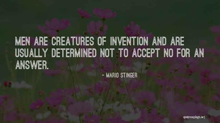 Ingenuity Invention Quotes By Mario Stinger