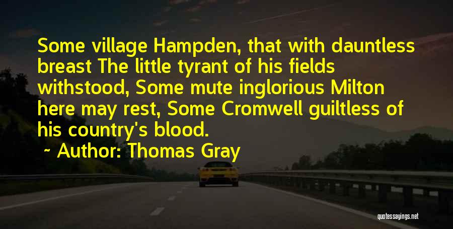 Inglorious Quotes By Thomas Gray